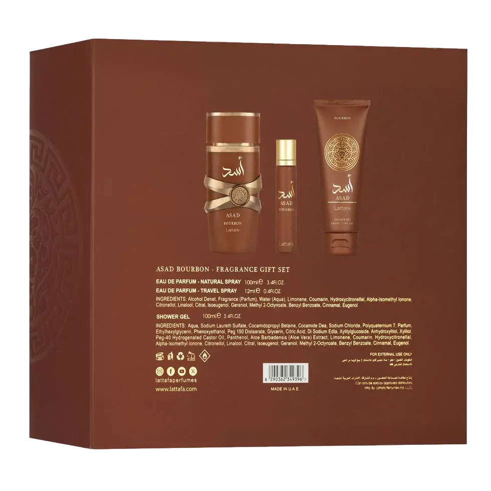 Asad Bourbon 3 pcs Gift Set 