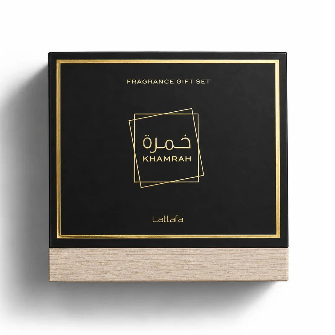 Lattafa Khamrah Gift Set with Hair Mist 3 Pcs 